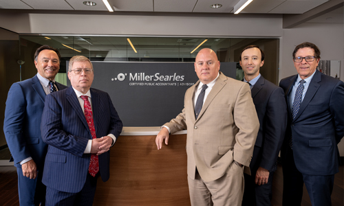 <p>The dedicated Miller<em>Searles</em> partnership team, ready to serve our clients.</p>